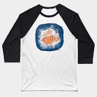 Santa & Cat Baseball T-Shirt